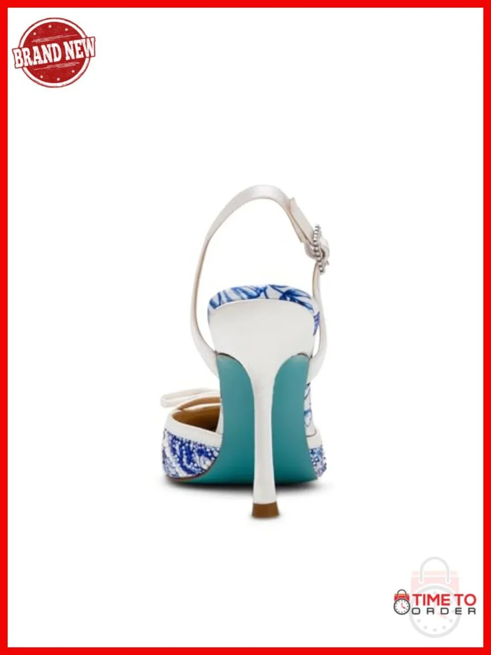 Slingback Pointed Toe Stiletto Heel Pump with Bow